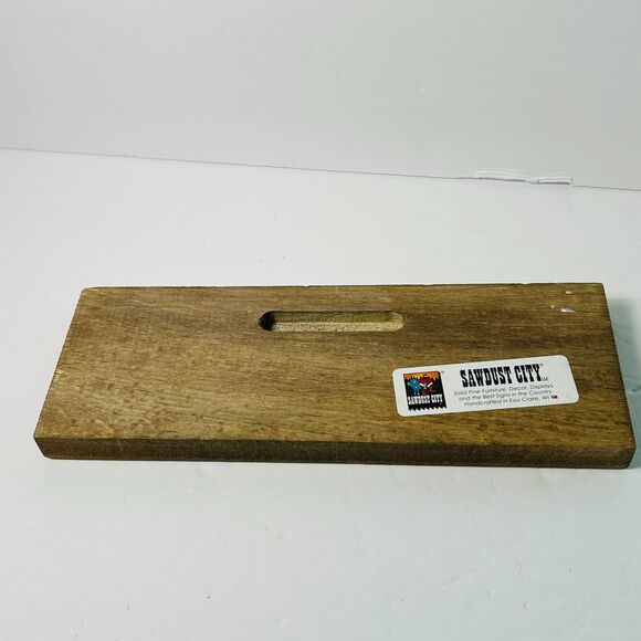 Sawdust City Lou Holtz Quote Solid Wood Sign Without Self Discipline 3.5X10" - Picture 3 of 4